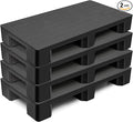 2 Pcs Plastic Pallet for Basement Storage Easy Stack Lightweight Floor Pallet by Vercraft
