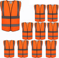 zojo High Visibility Reflective Vests, Adjustable Size, Lightweight Mesh Fabric by zojo