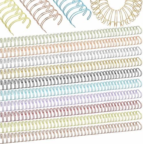 MorningRo 50 Pcs 1 Inch Metal Double Loop Binding Wires Bulk by MorningRo