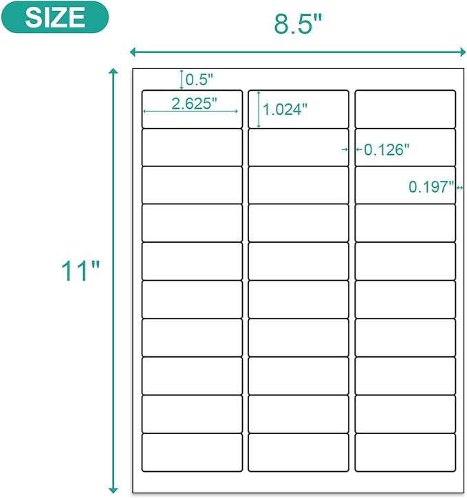 Address Labels 750 Sticker Paper - Image 2