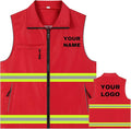 YOWESHOP Lightweight Zip-Up Safety Vest by YOWESHOP