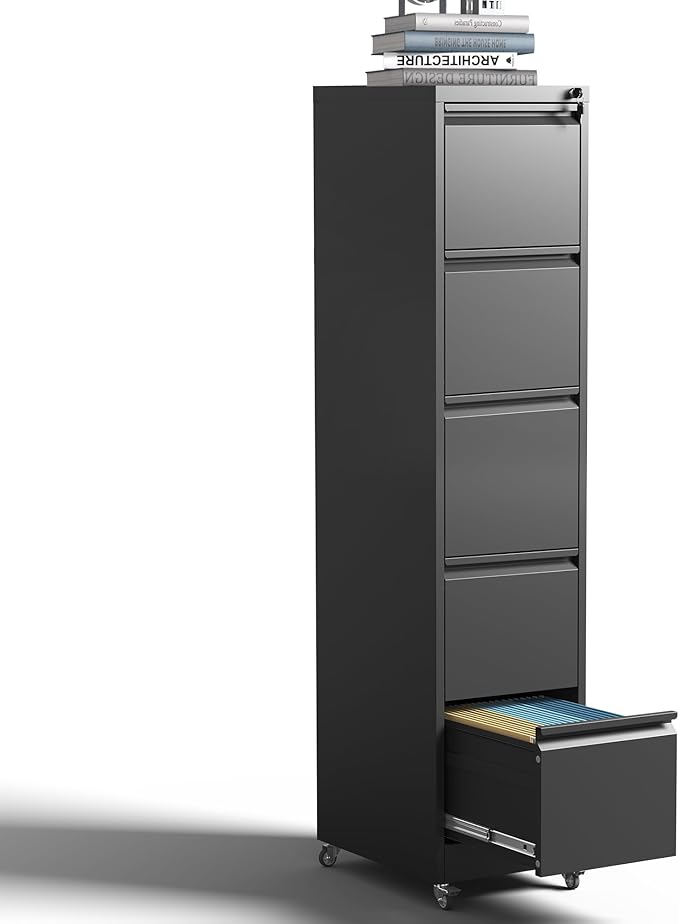 5 Drawer Rolling File Cabinet by EKJOfficials