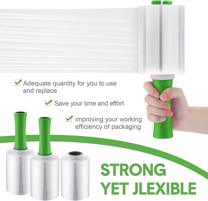 Jutom 16 Pcs Stretchy Wrap Roll Plastic Wrap - Image 5