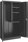 Global Industrial Janitorial Cabinet Assembled 36x18x72 Black by GlobalIndustrial