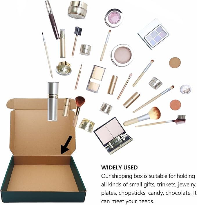 Green Recyclable Cardboard Small Gift Mailer Boxes - Image 3