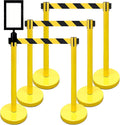 Retractable Stanchion, 6 SPECIALTY Posts + Signframe by VIP+Crowd+Control