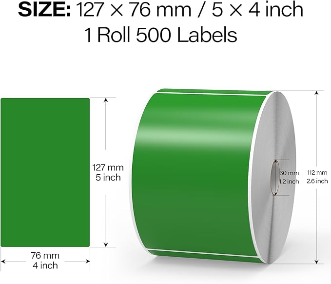 500 Pcs Rectangle Inventory Stickers Vinyl 3 × 5 Inch Moving Labels - Image 2