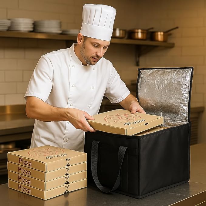 Bodaon Insulated Pizza Delivery Bag, Commercial Delivery Bag, Food Warmers - Image 7