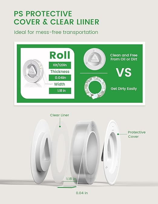 Double Sided Tape Heavy Duty, Transparent Strong Double Sided Adhesive Mounting - Image 2