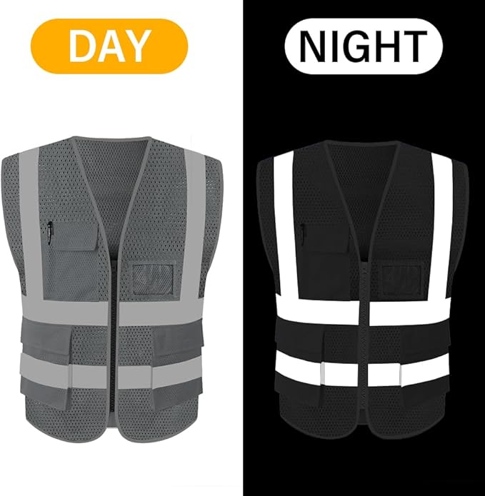 HYCOPROT High Visibility Mesh Safety Reflective Vest - Image 5