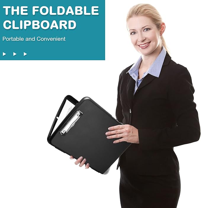 Epakh 4 Pcs Clipboard with Storage Plastic Nursing Clipboard with Pen Holder - Image 5