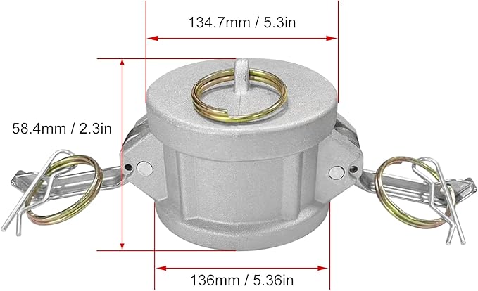 2PCS Cam and Groove Fitting, Type DC, - Image 7