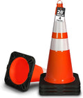Pyle 28-Inch Safety Traffic Cones, Stackable PVC Construction by PyleUSA