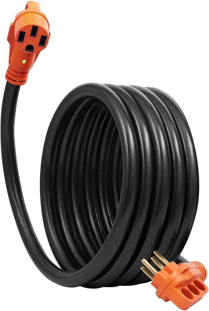 VEVOR 50 Amp RV Extension Cord, 15 ft, Heavy Duty STW 6/3+8/1 AWG RV Power Cord - Image 10