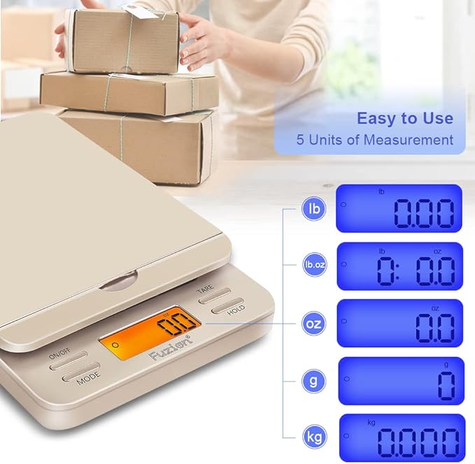 Fuzion Shipping Scale, 86 lb/0.1oz Digital Postal Scale - Image 6