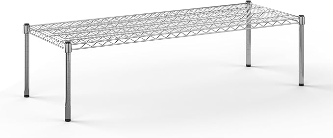 21''W x 54''L x 14''H Chrome Plated Wire Dunnage Rack | Off The Floor Storage by Regal+Altair