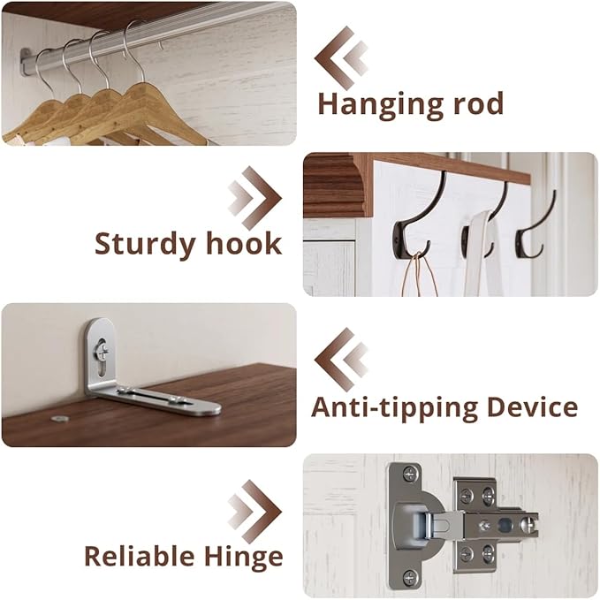 IRONCK Armoire Wardrobe Closet - Image 5