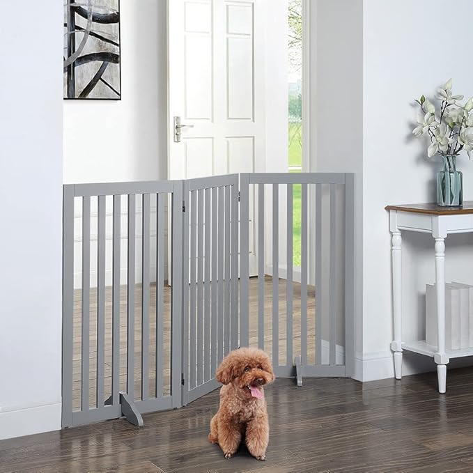 unipaws 36" H Free Standing Pet Gate - Image 2