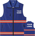 YOWESHOP Lightweight Zip-Up Safety Vest by YOWESHOP