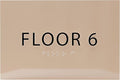 6" X4" Floor 6 Sign by ADACentralSigns