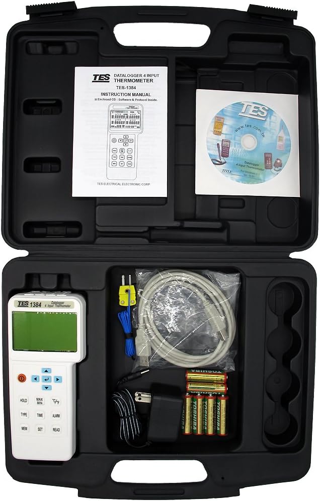 TES 1384 4 Input Thermometer/Datalogger - Image 7