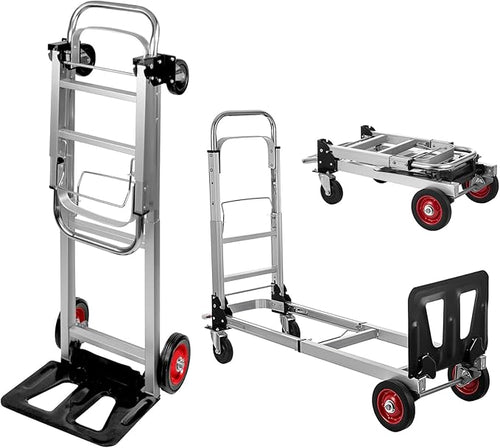 2 in 1 Aluminium Hand Truck Dolly 450lbs Capacity, Heavy Duty Convertible Hand by Unknown