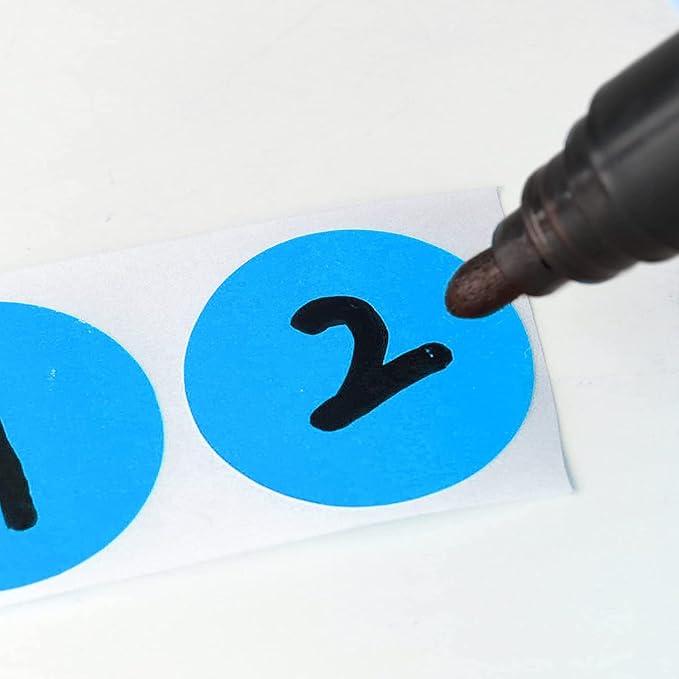 SHYGO® 1“ Blue Circle Dot Stickers Color Coding Labels - Image 3