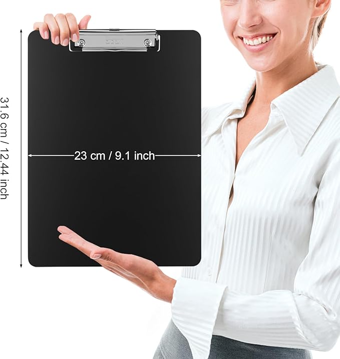 ZCZN Metal Clipboards, 6 Pack Heavy Duty Aluminum Clipboards 12 x 9 Inches - Image 2