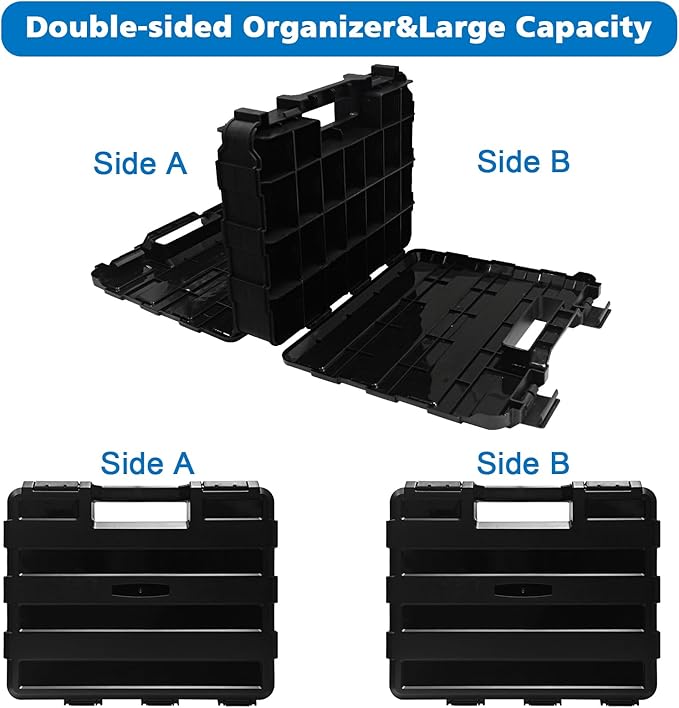 Double Side Tool Box Organizer, Hardware Storage Box, Portable Small Parts - Image 4
