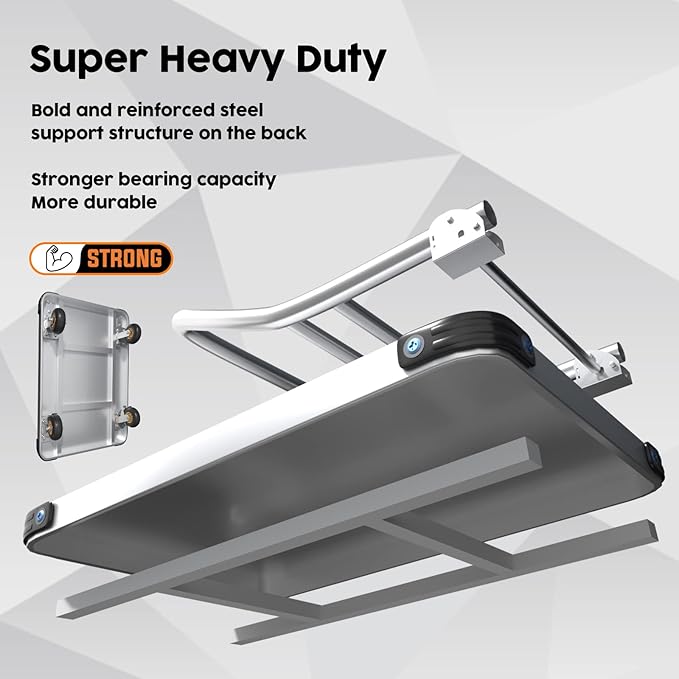 Heavy Duty Platform Truck Flat Moving Cart Hand Trucks, 2000Lbs Steel Push Cart - Image 5
