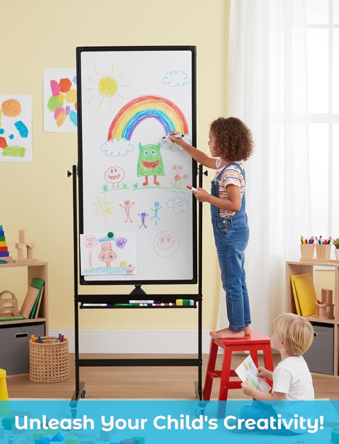 48" x 24" Magnetic Mobile Whiteboard - Image 6