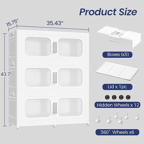 150Gal Exra Large Stackable Storage Bins - Image 2