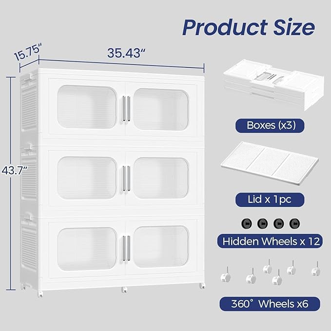 600QT Large Stackable Storage Bins - Image 2
