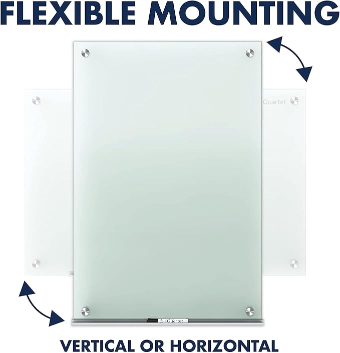 Quartet Whiteboard, Glass Dry Erase Board, Non-Magnetic, Infinity Frameless - Image 7