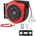Retractable Extension Cord Reel, 65 Feet 12 AWG/3C SJTOW Heavy Duty Power Cord by GREATIDE