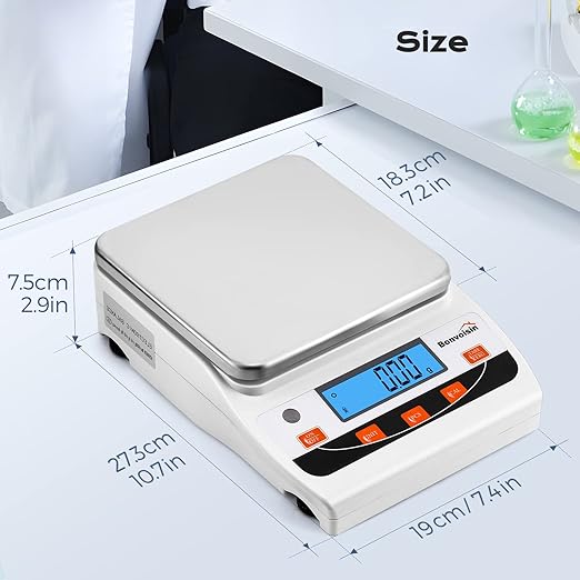 Bonvoisin Lab Scale 5000g/0.01g High Precision Laboratory Scientific Scale 0.01 - Image 7