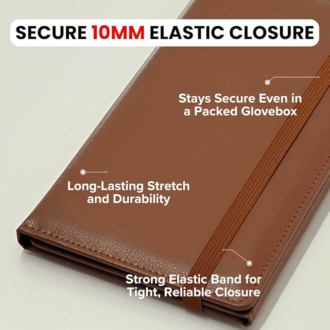 LINTRU Car Registration and Insurance Holder Trifold, Oversized Fit - Image 4