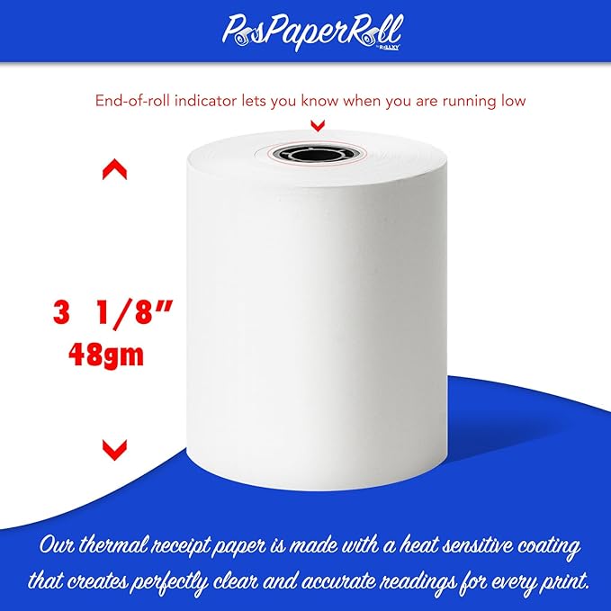 3-1/8 X 230 Thermal Paper Compatible - Image 2
