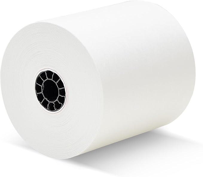 3" x 165' 1 Ply Bond POS Receipt Cash Register - Image 5