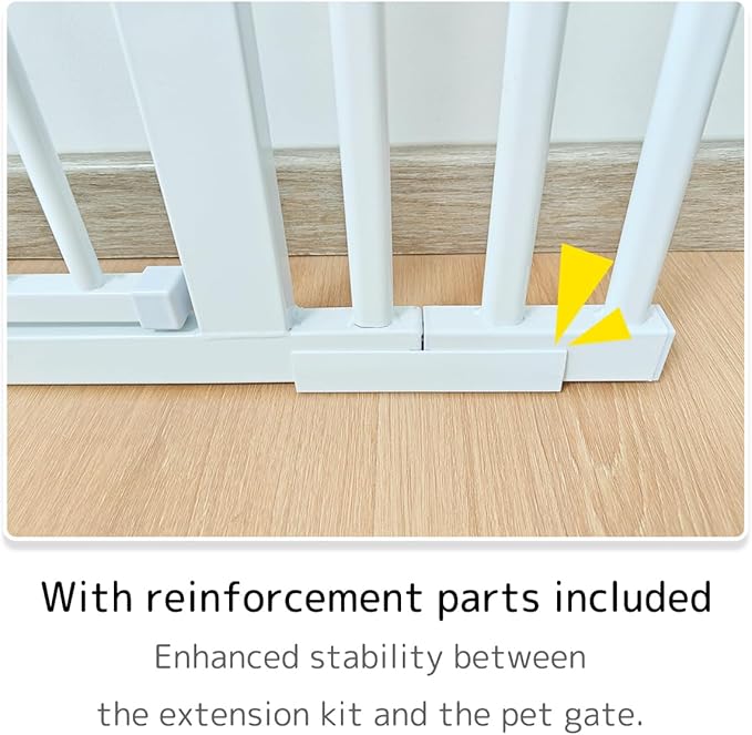 Lumizone Extra Tall Cat Gate Extension Kit 61.02" High Pressure Mounted 2025 - Image 4