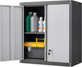 GREATMEET 28" H Lockable Metal Garage Storage Cabinets, Metal Cabinet Storage by GREATMEET