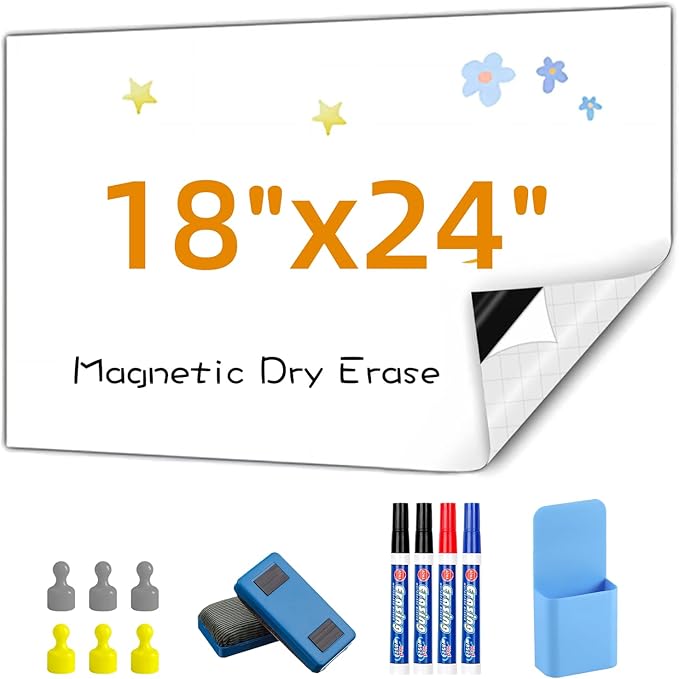 Magnetic Whiteboard Contact Paper, Kitchen Fridge by Babenoun