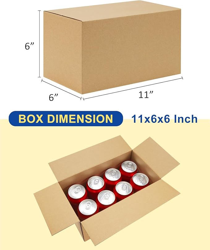Shipping-Boxes-11x6x6 Inches: 40 Pack Shipping-Boxes-Mailers - Image 2