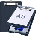 Small Clipboard with Storage, A5 Clipboards with Pen Holder, Half Letter Clip by Meiikun