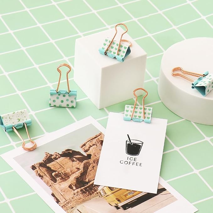 12pcs Metal Binder Clips Paper Clamps Multi-Functional Office File Organizing - Image 9
