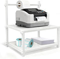 Label Holder Wooden for Rolls & Fan-Fold, Rear Thermal Printer Stand, Shipping by Unknown