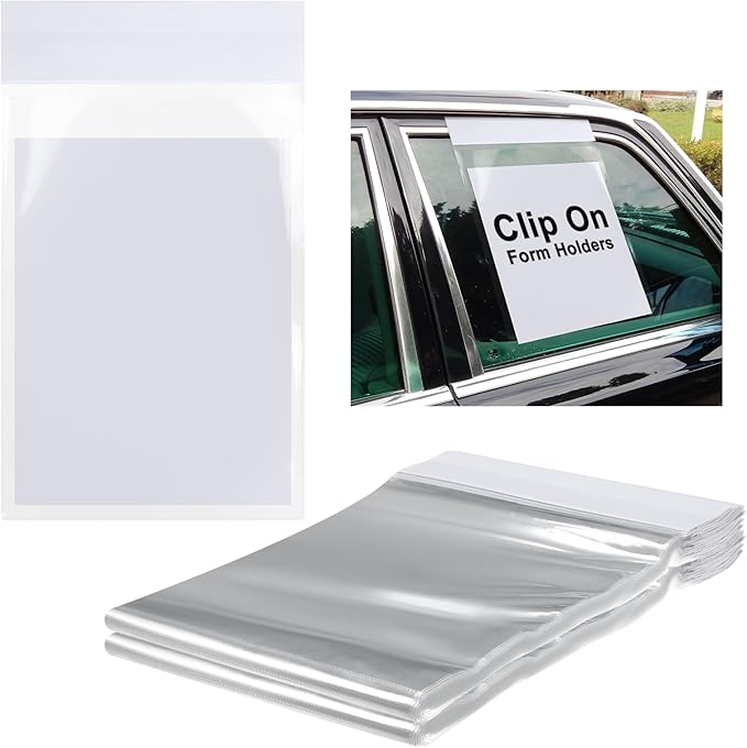 100 Pack Clip on Window Form Holder Buyers Guide Window Hangers Buyers Guide by Saypacck