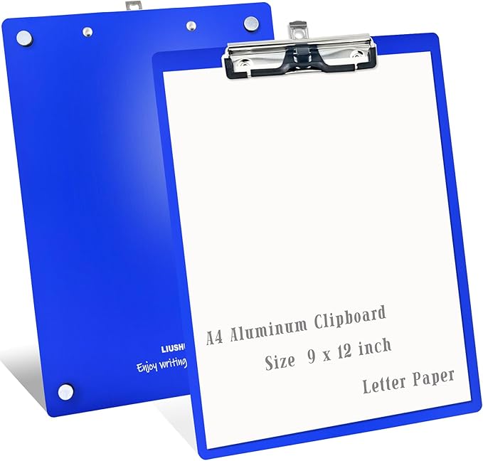 Aluminum Magnetic Clipboard A4 Metal Strong Fixed Magnet Message Clip Board by Liushun