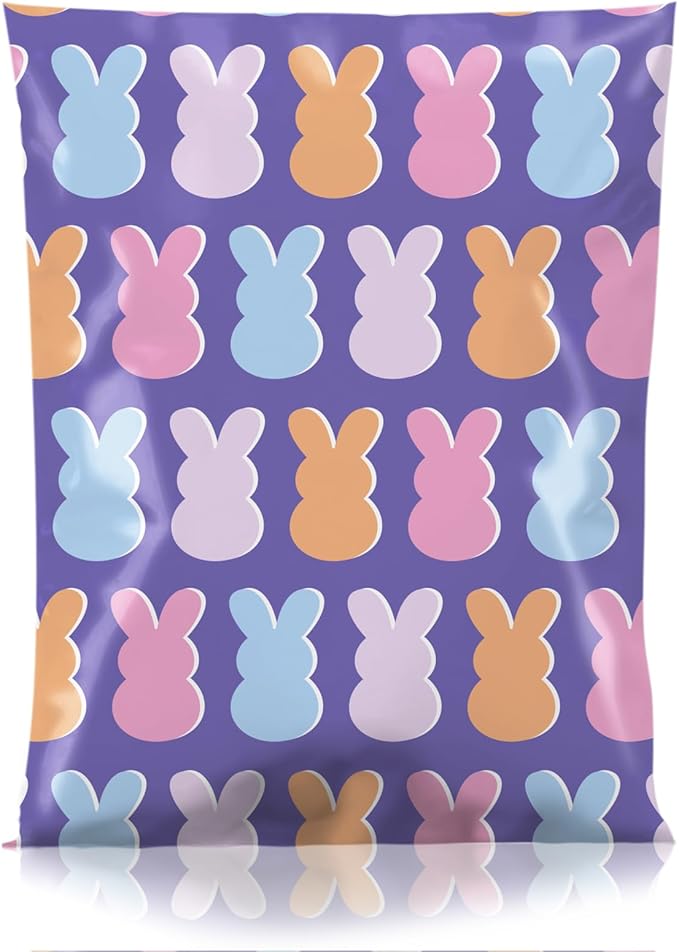 Metronic Poly Mailers 14.5x19 Inch 50pc, Easter Rabbit Bags by METRONIC