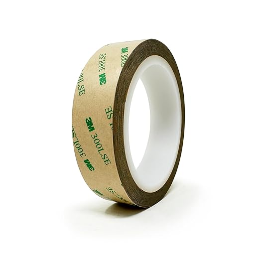 3M 300LSE Double Sided Tape, Heavy Duty Clear Adhesive, Heat & Water Resistant by Gizmo+Dorks